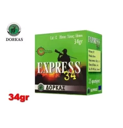 Κυνηγετικά Φυσίγγια Dorkas Express cal.12 34gr, Άλλα: No4 Κυνηγετικά Φυσίγγια Dorkas Express cal.12 34gr, Άλλα: No4