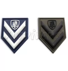 Police Patch 3D Corporal Investigative Officer (Collar Patch) Colored