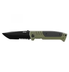 Walther Folding Knife PDP Tanto Serrated OD Green