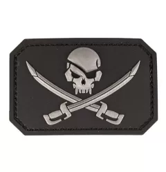 Mil-Tec Jolly Roger Skull Black/Grey