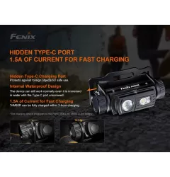 Επαναφορτιζόμενος φακός κεφαλής Fenix HM60R 1200 lumens