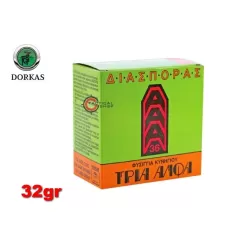 Κυνηγετικά Φυσίγγια Dorkas Τρία Άλφα Διασποράς cal.12 32gr, Άλλα: No10 Κυνηγετικά Φυσίγγια Dorkas Τρία Άλφα Διασποράς cal.12 32gr, Άλλα: No10