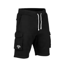 Mil-Tec US Cotton Sweatshorts Black, Clothes Size: S