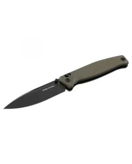 Real Steel Huginn Black OD Folding Knife, 2 image