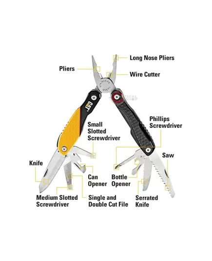 Cat Multi-Function Tool 13-in-1 Yellow, 2 image