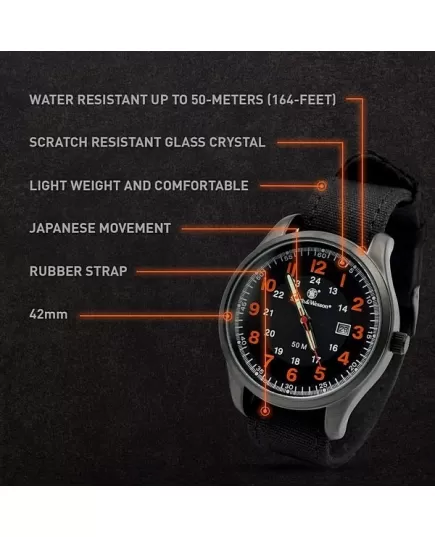 Smith & Wesson Cadet Luminous Watch Orange