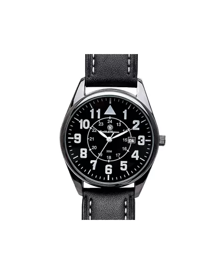 Smith & Wesson Civilian Watch Black Leather Strap, 5 image