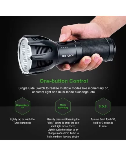 Rechargeable Flashlight Nextorch Saint Torch 30 5600 lumens, 12 image
