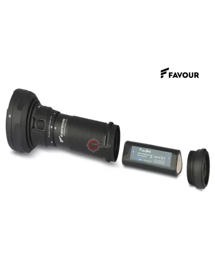 Rechargeable Flashlight Handheld Favour Protech T2417 12.000 Lumen, 10 image