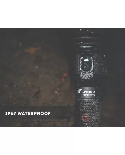 Rechargeable Flashlight Handheld Favour Protech T2617 1.100 Lumen, 4 image