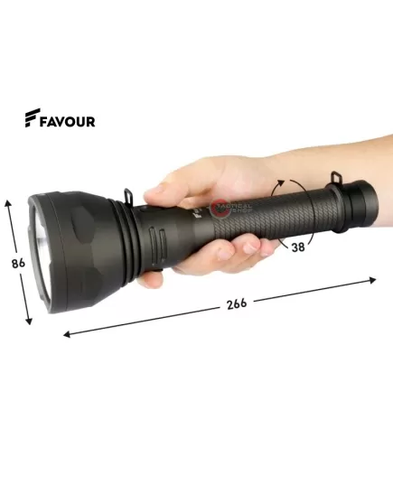 Rechargeable Flashlight Handheld Favour Protech T2617 1.100 Lumen, 7 image